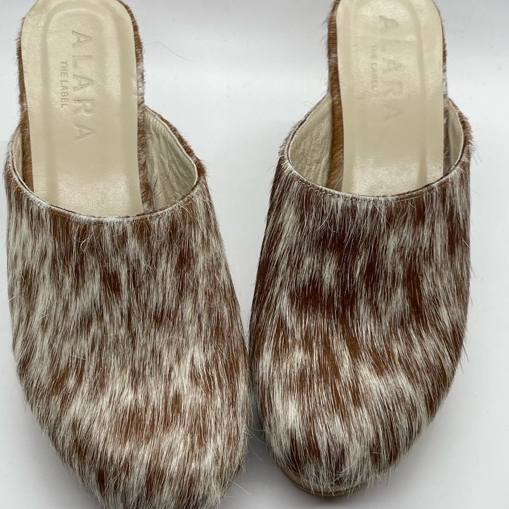 NWT Alara the label true cowhide women's clogs size 8 - Picture 4 of 6
